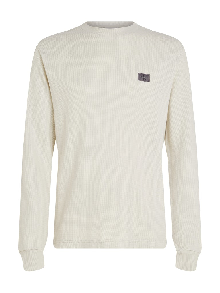calvin-klein-jeans-miesten-paita-woven-tap-waffle-ls-tee-beige-3