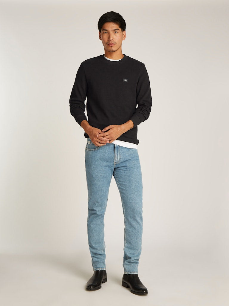 calvin-klein-jeans-miesten-paita-woven-tap-waffle-ls-tee-musta-2