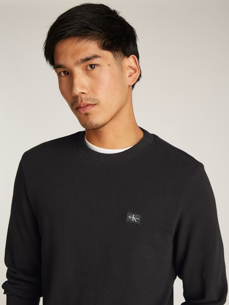 calvin-klein-jeans-miesten-paita-woven-tap-waffle-ls-tee-musta-4