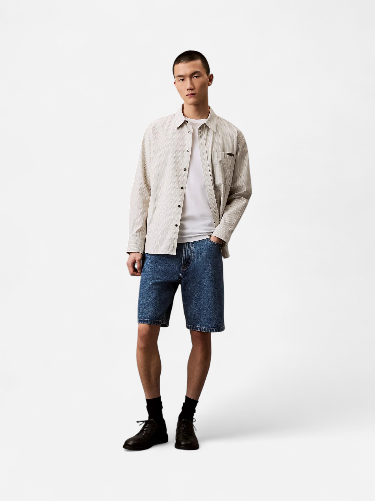 Calvin Klein Jeans miesten shortsit, 90S MID BLUE STONE SHORT Indigo - Kekäle.fi