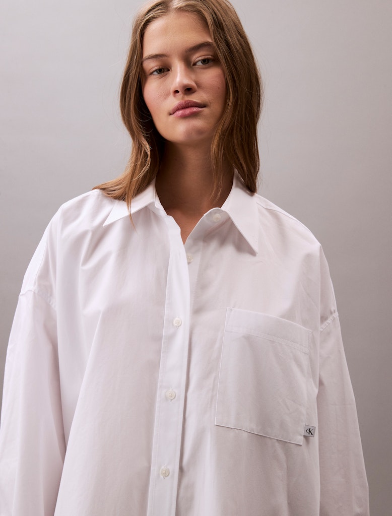 calvin-klein-jeans-naisten-paitamekko-cotton-oversized-mini-shirtdress-valkoinen-2