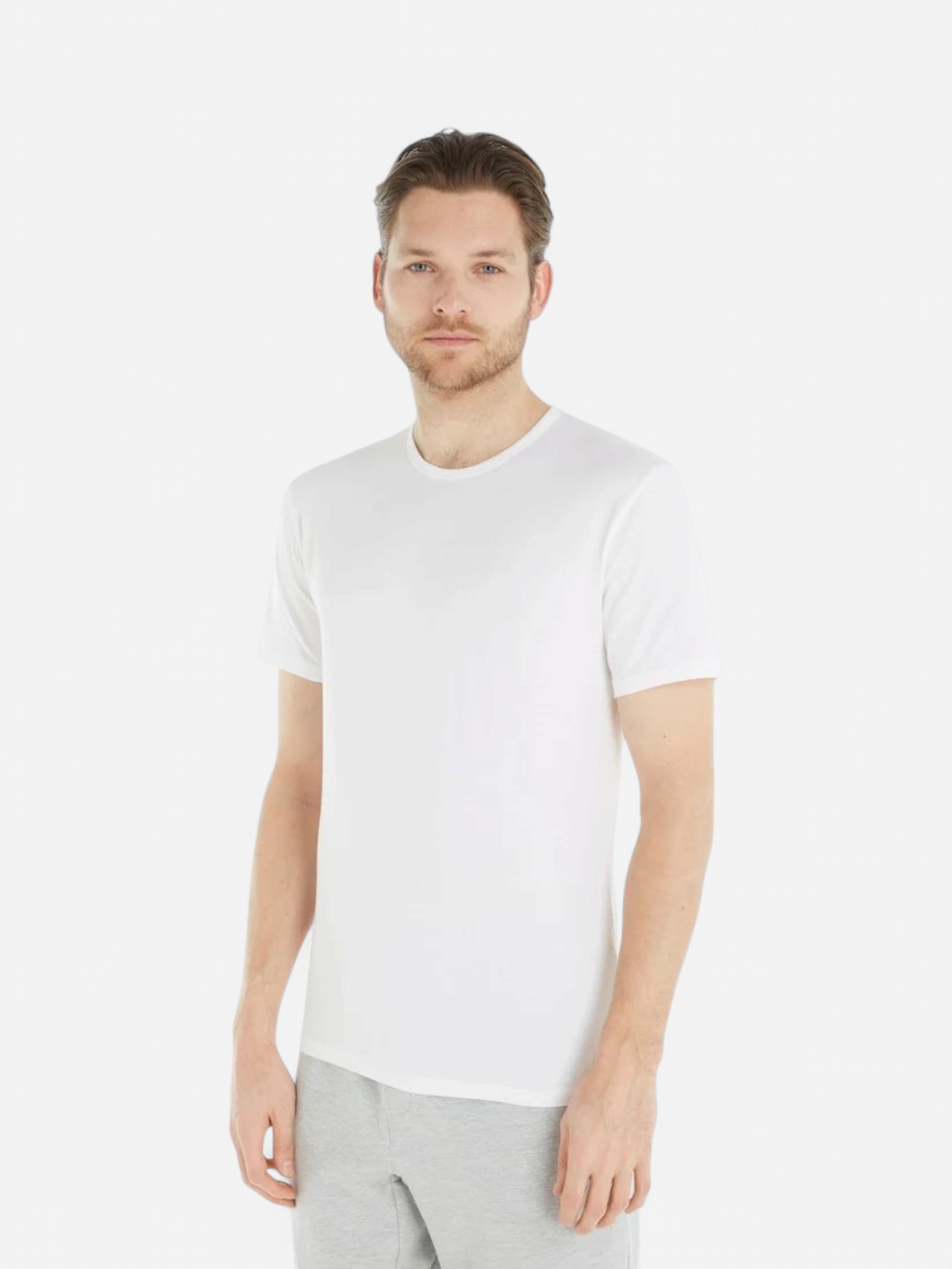 Calvin Klein Miesten T-paita, 2P SS CREW T-SHIRT NOS Valkoinen - Kekäle.fi