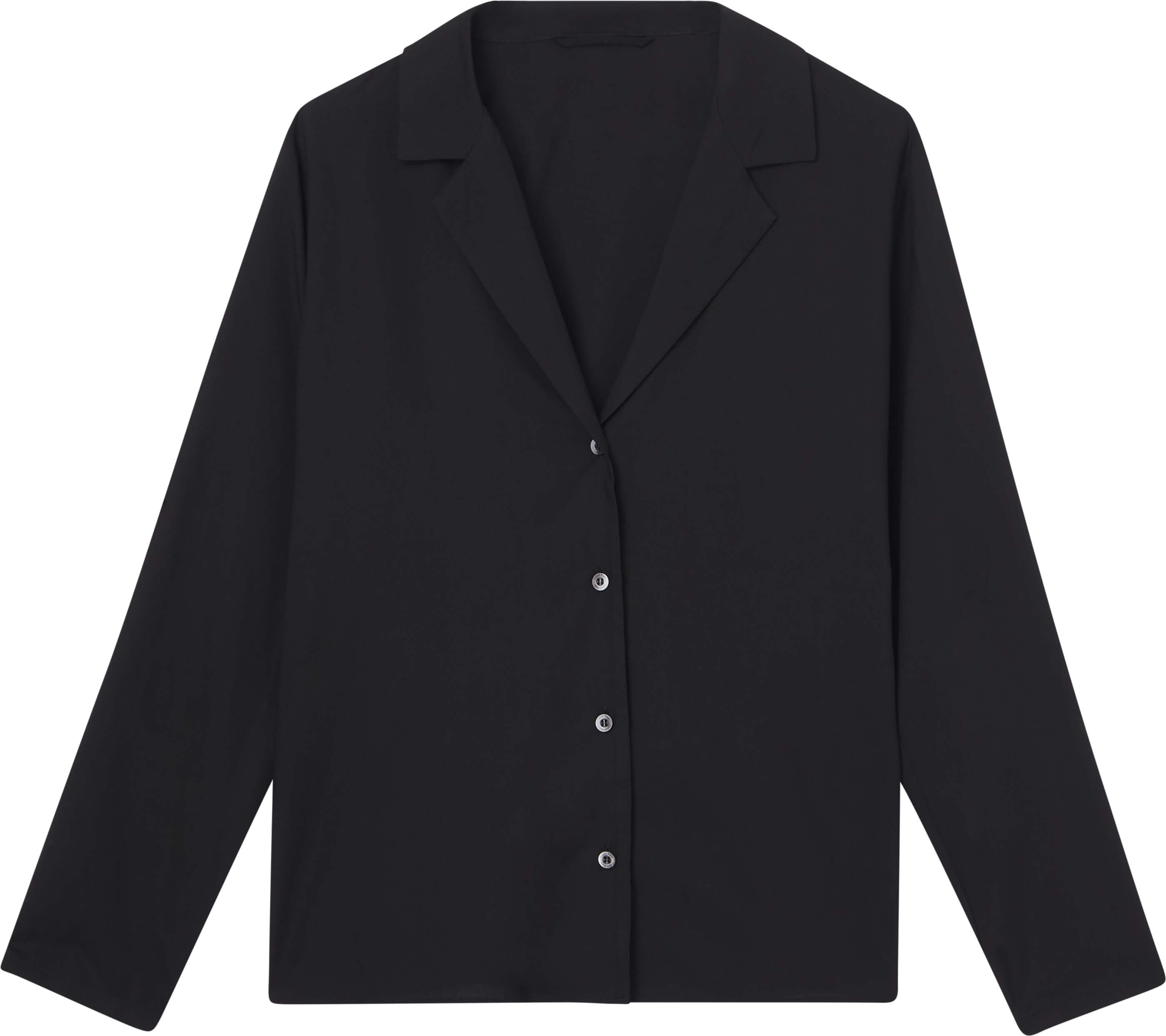 calvin-klein-naisten-pyjamapaita-ls-v-neck-musta-1