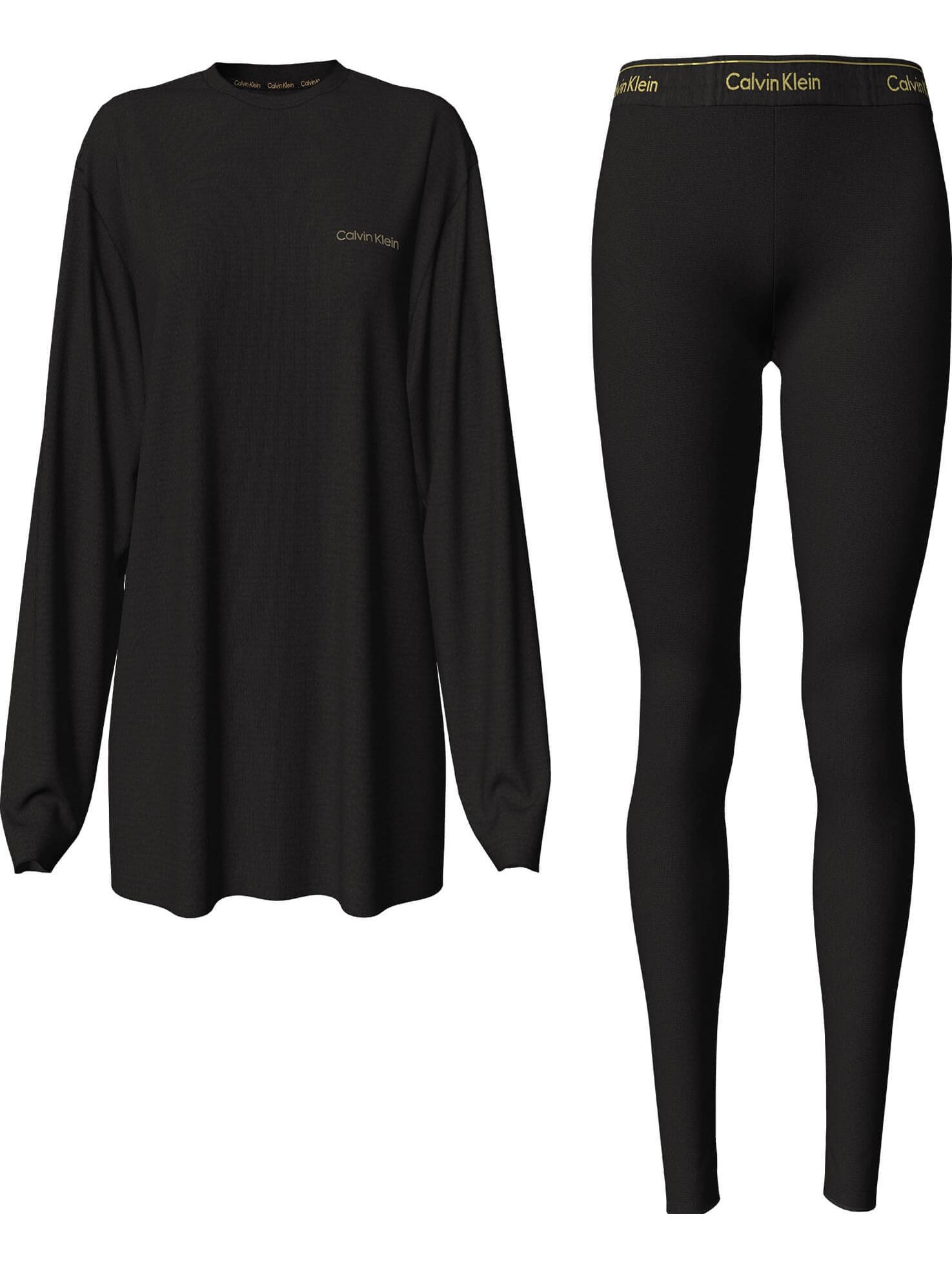 calvin-klein-naisten-pyjamasetti-ck-sleep-set-musta-1