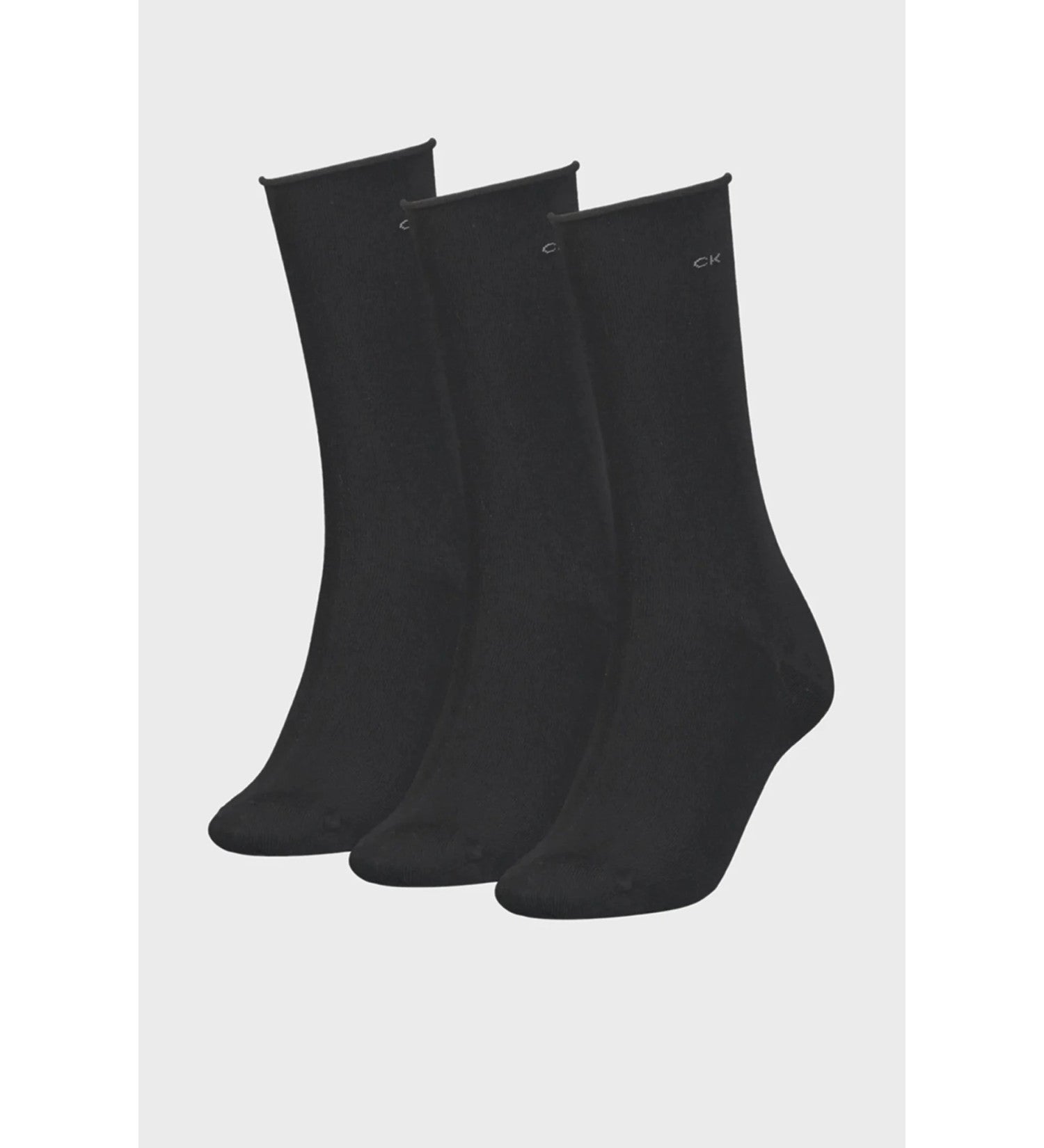 calvin-klein-naisten-sukat-ck-women-sock-9pk-roll-top-musta-1