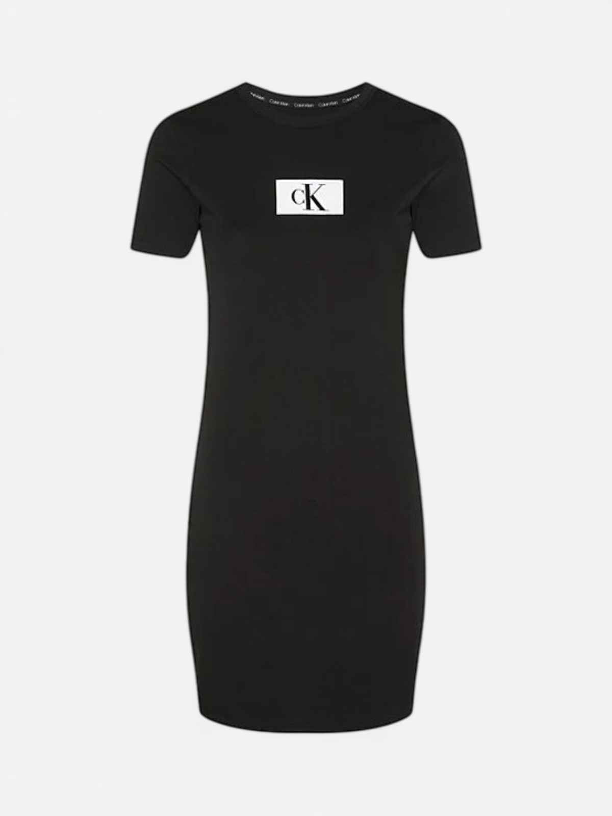 Calvin Klein, Naisten Yöasu, CK S/S NIGHTDRESS Musta - Kekäle.fi