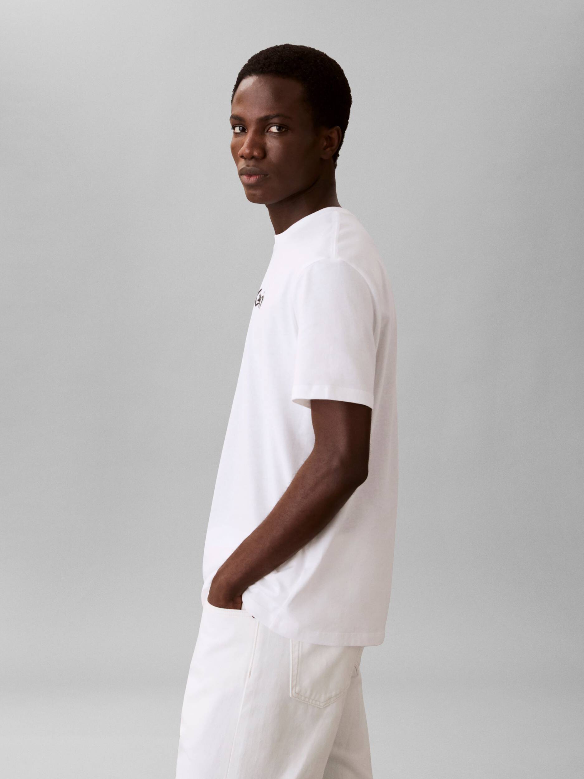 Calvin Klein Menswear miesten t-paita L30S EU Wholesale Sportswear Grap, valkoinen