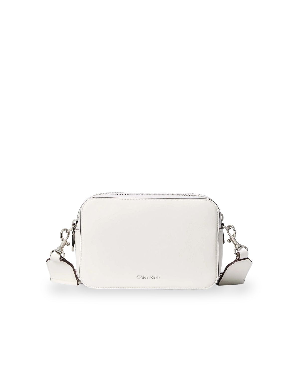 Calvin Klein Accessories naisten laukku Webbing Double Strap Camera Bag, valkoinen