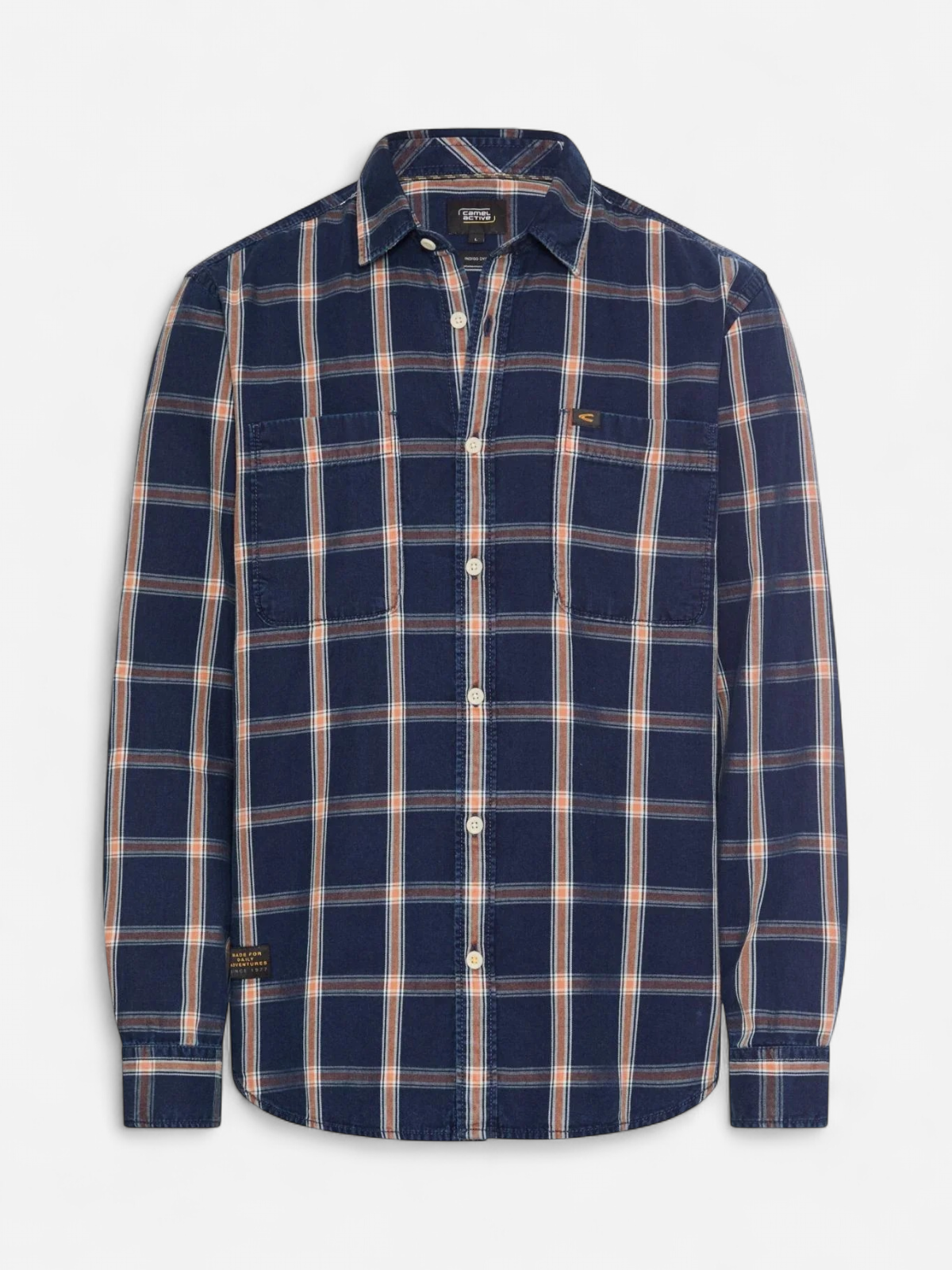 CAMEL ACTIVE LS DENIM SHIRT SININEN RUUTU - Kekäle.fi