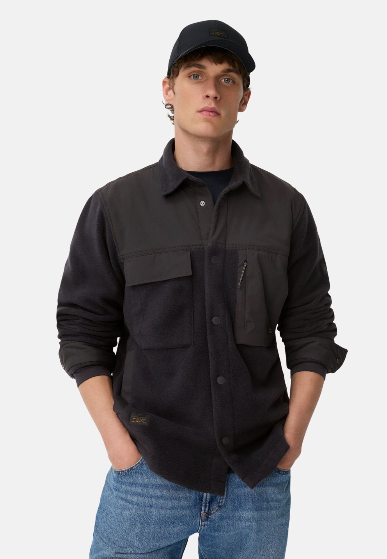 camel-active-miesten-paita-casual-overshirt-fleece-tummansininen-1