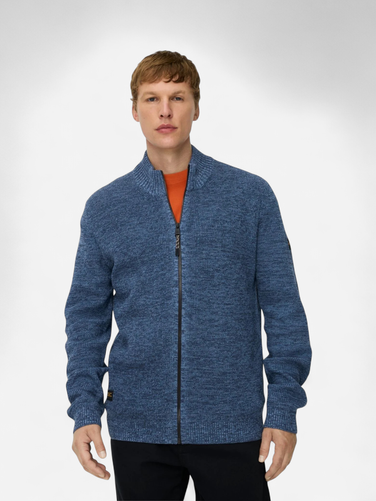 CAMEL ACTIVE ZIP KNIT SWEATER NOS SININEN - Kekäle.fi