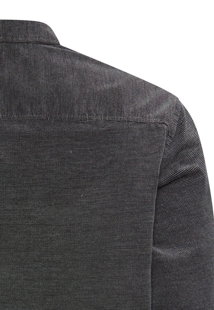 Camel Active miesten kauluspaita Corduroy shirt with 2-way stretch, musta