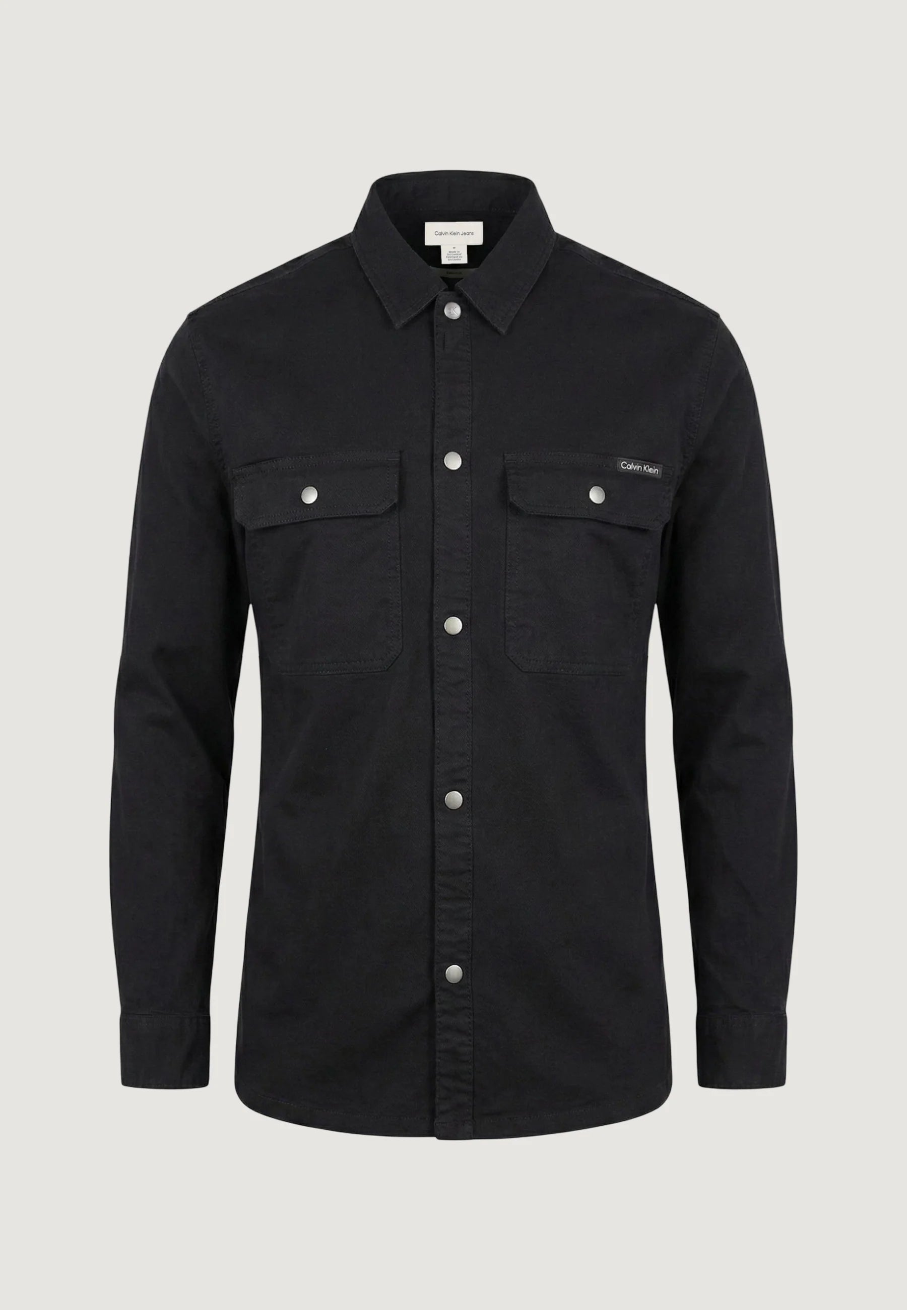Calvin Klein Jeans miesten paitatakki LS Utility Relaxed Overshirt, musta