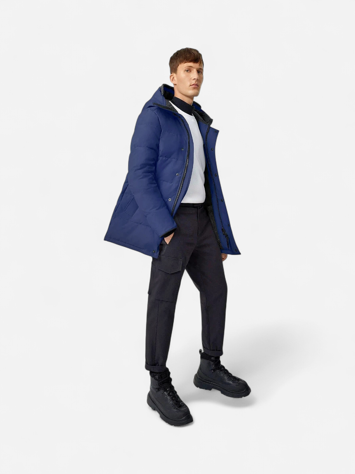 Canada Goose Miesten Untuvatakki, CARSON PARKA Tummansininen - Kekäle.fi