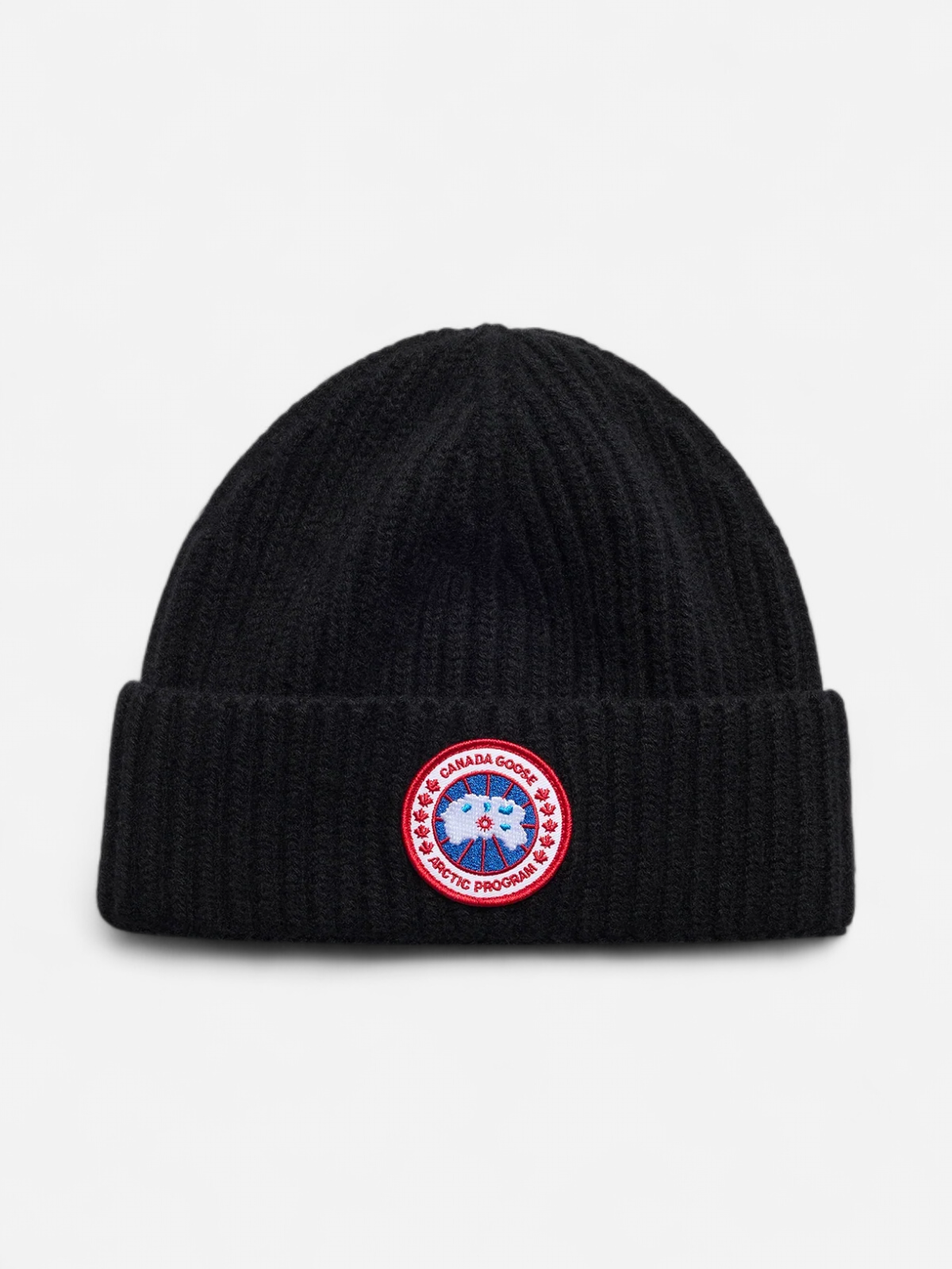 Canada Goose miesten pipo Cashmere Blend Rib Toque, musta - Kekäle.fi