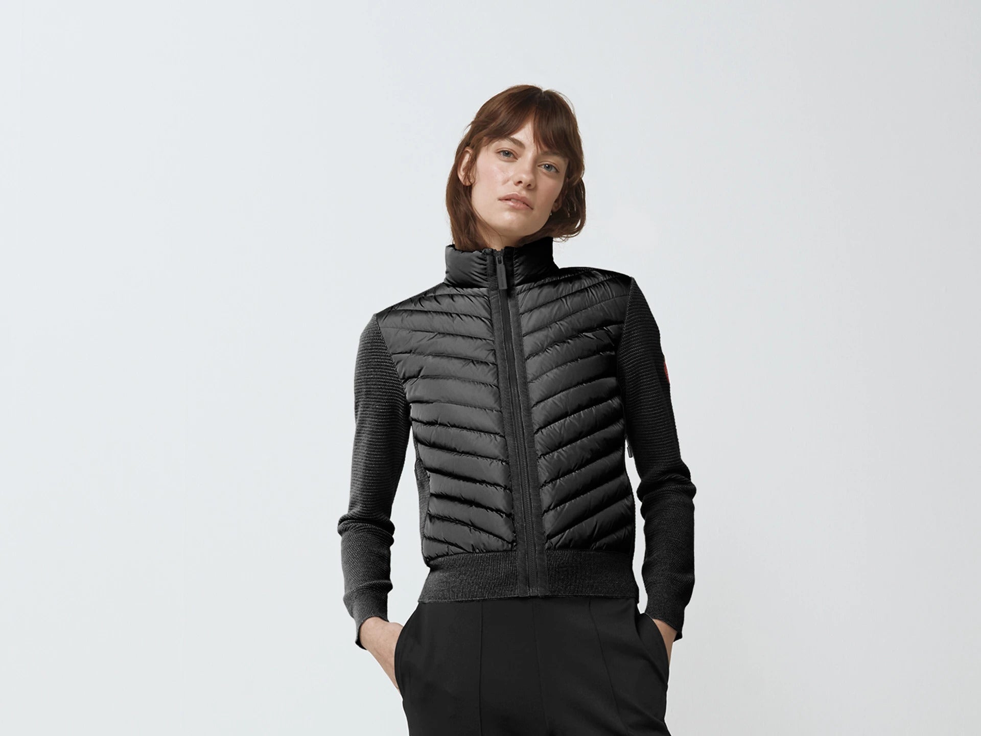 canada-goose-naisten-untuvatakki-hybridge-knit-jacket-musta-1