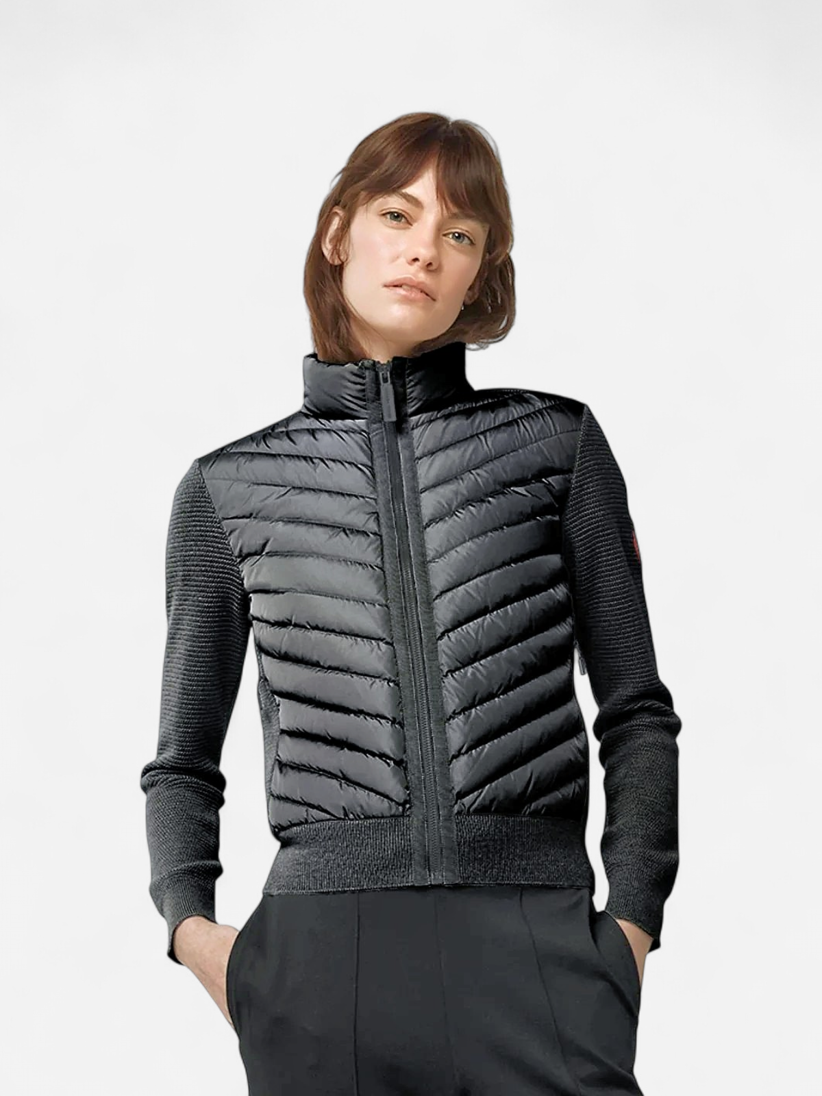 Canada Goose Naisten Kevytuntuvatakki, HYBRIDGE KNIT JACKET Musta - Kekäle.fi