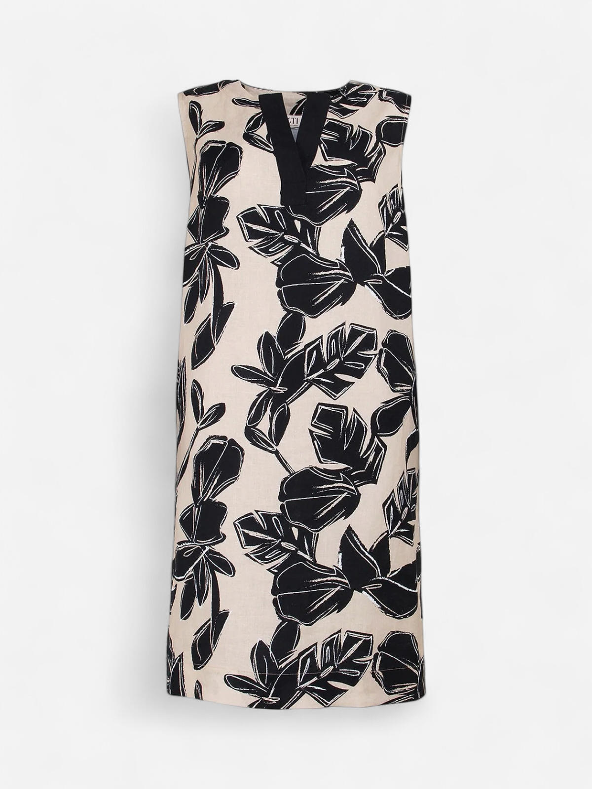 S.T.I mekko Cara Dress, kuosillinen beige - Kekäle.fi