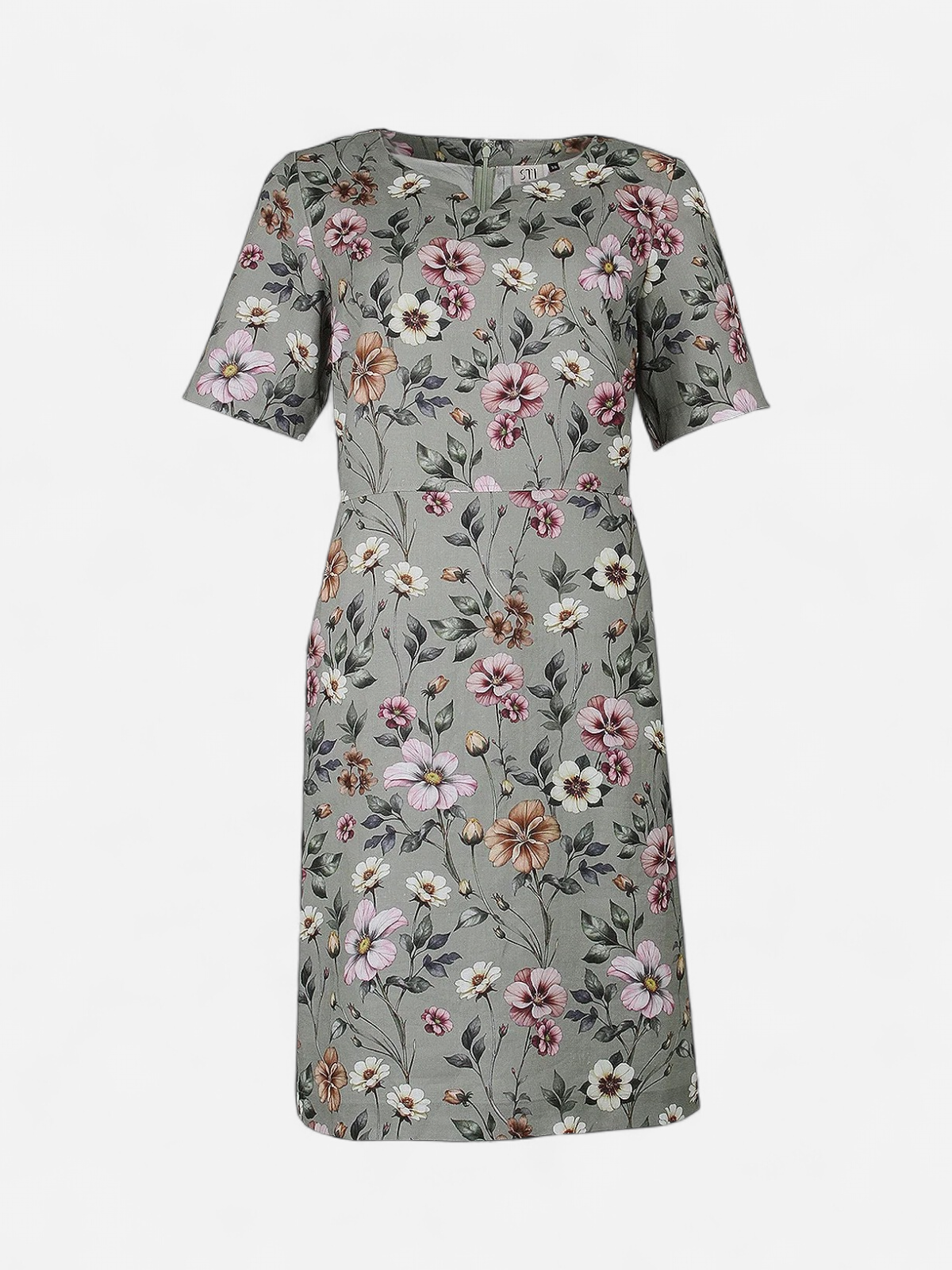 S.T.I naisten mekko Carenne Print Dress, kuosillinen vihreä - Kekäle.fi