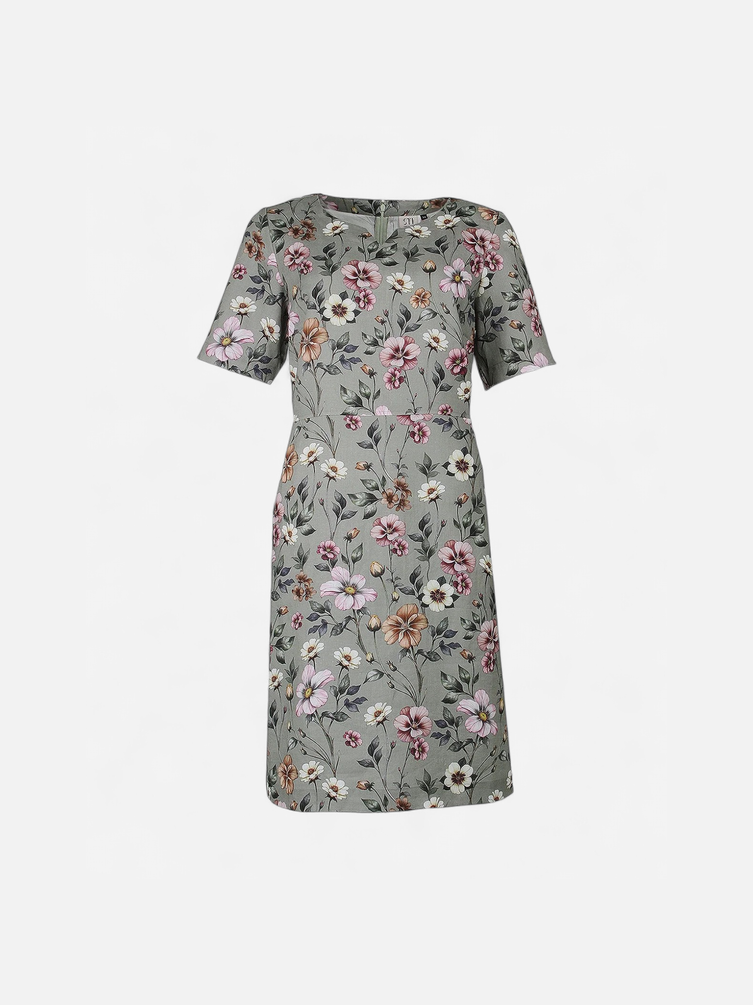 S.T.I naisten mekko Carenne Print Dress, kuosillinen vihreä - Kekäle.fi
