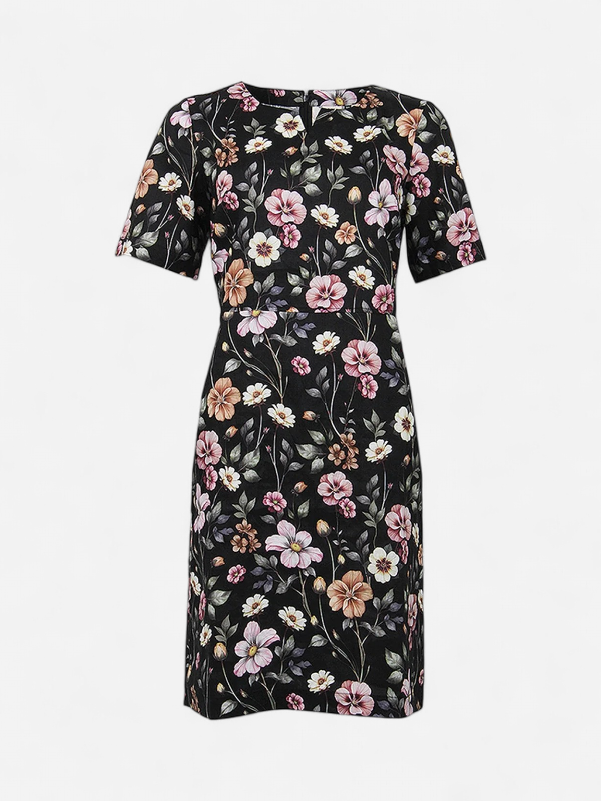 S.T.I Naisten mekko Carenne Print Dress, Musta Kuosi - Kekäle.fi
