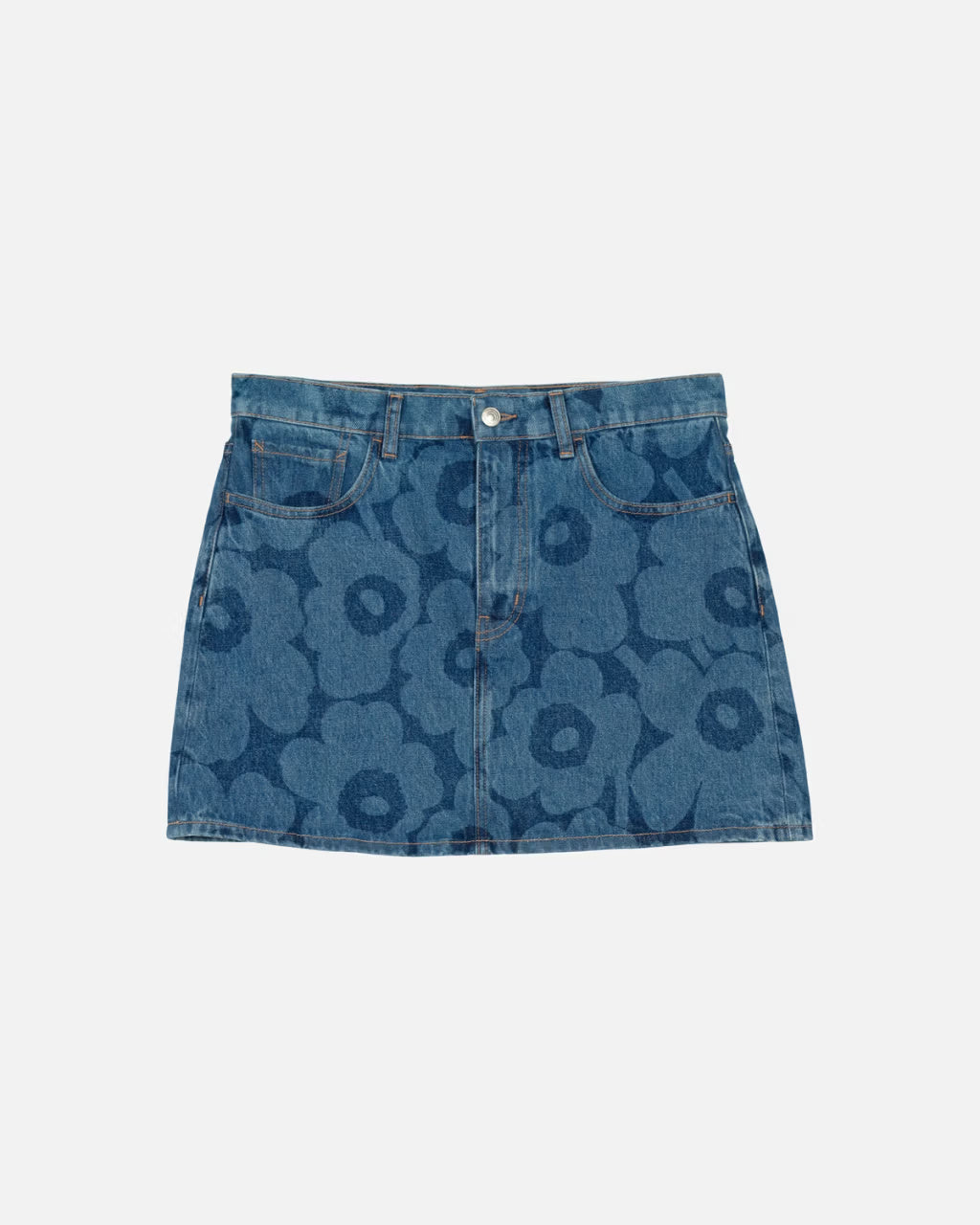 Marimekko farkkuhame Maridenim Ruudut Unikko, sininen kuosi