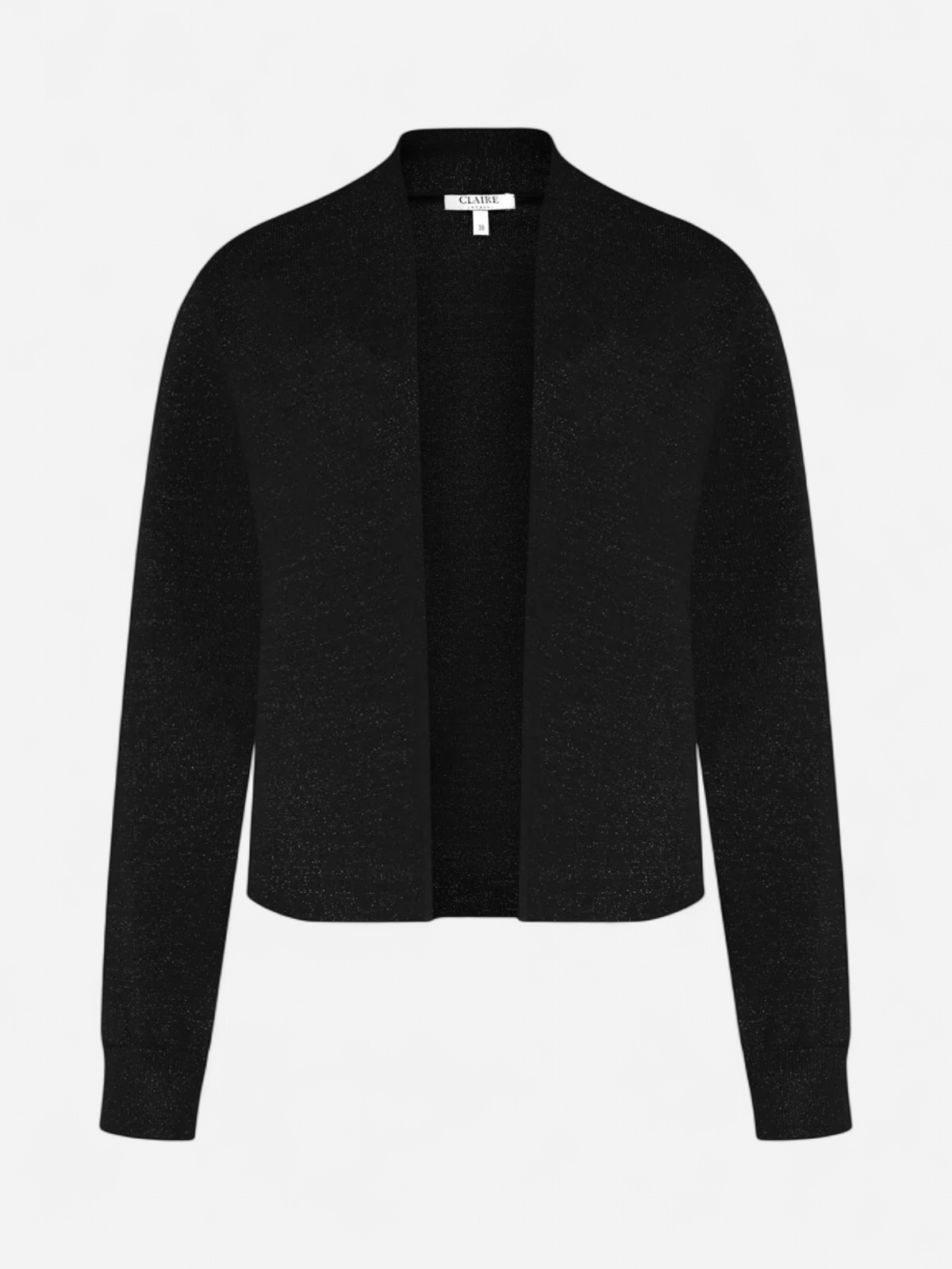 Claire naisten neuletakki Celine Cardigan Lurex, musta - Kekäle.fi