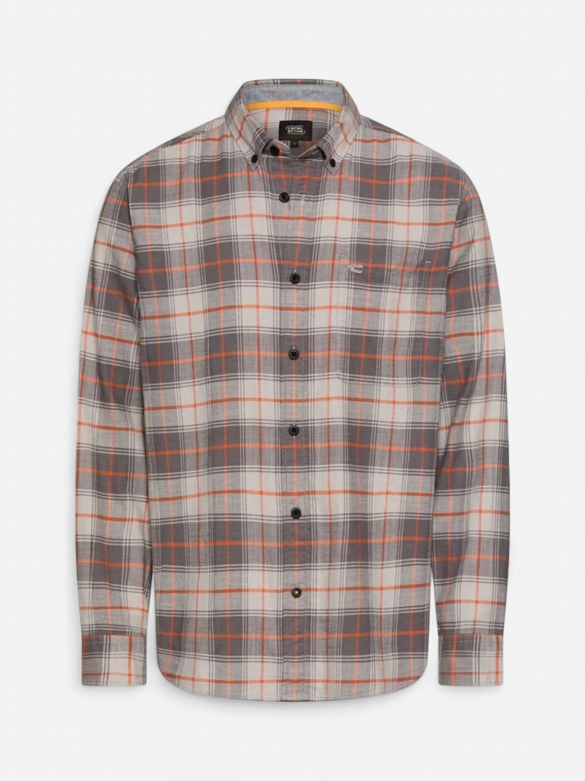 Camel Active miesten kauluspaita Check LS Shirt, punainen ruutu - Kekäle.fi