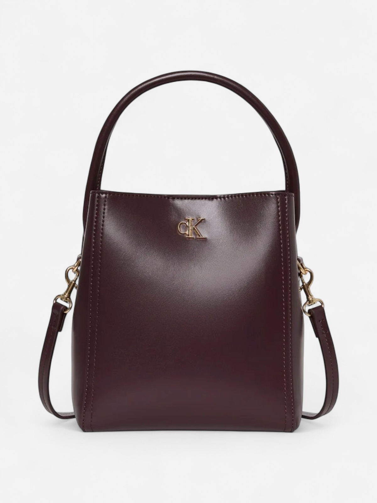 Calvin Klein Accessories laukku CK BUCKET WITH STRAP, viininpunainen - Kekäle.fi