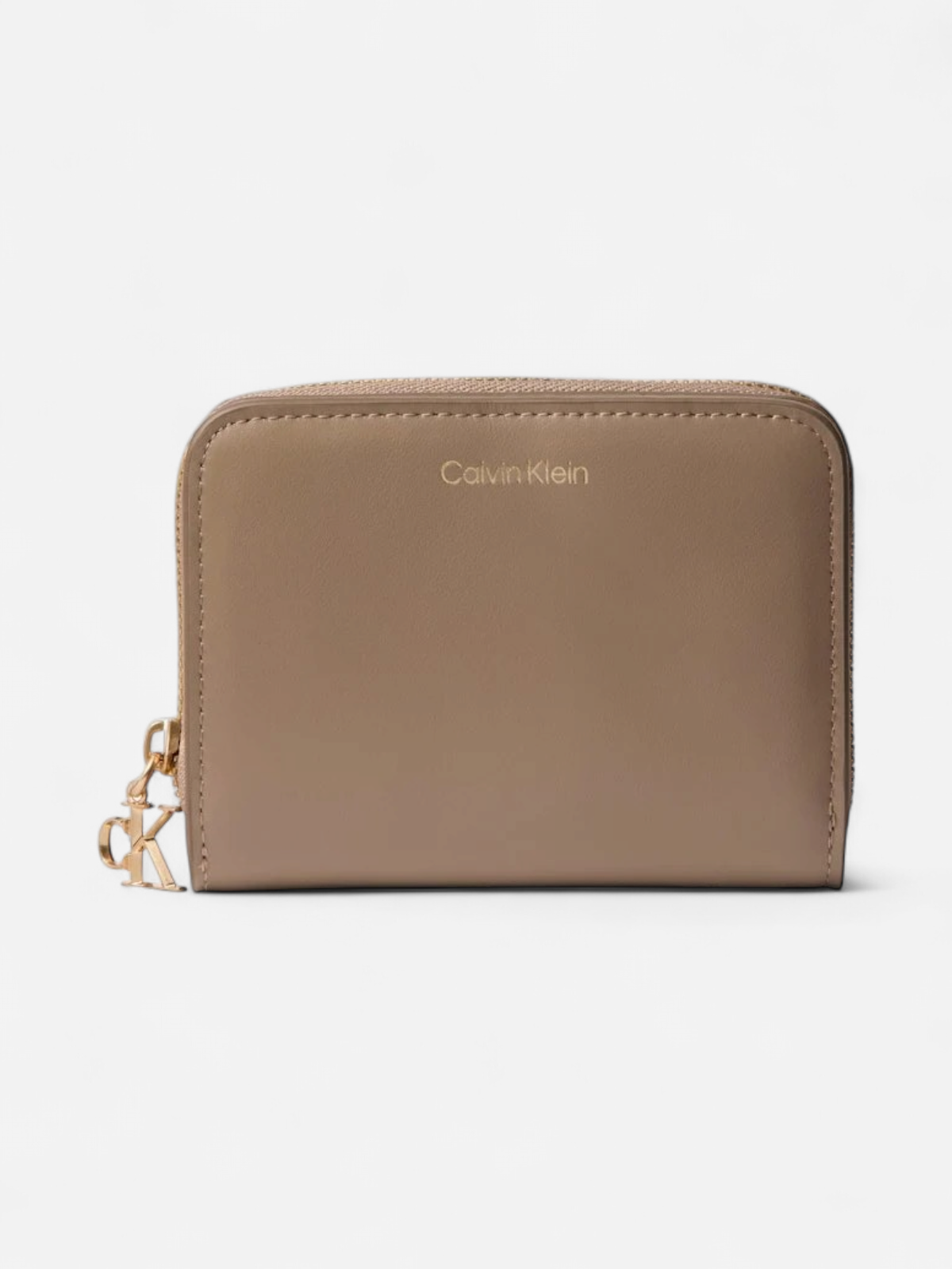 Calvin Klein naisten lompakko CK Medium Flap Zip Around, beige - Kekäle.fi