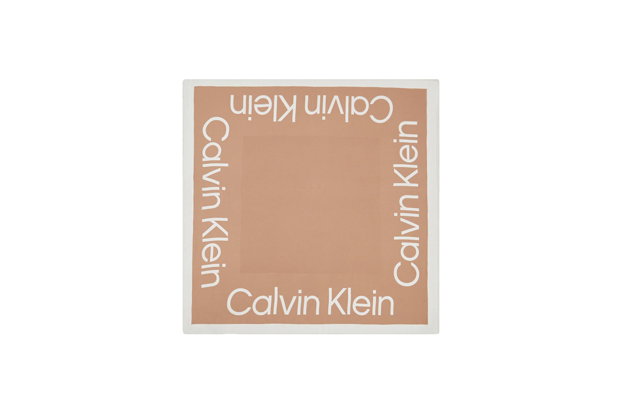 Calvin Klein Accessories huivi K-Contrast Logo Jacquard Scarf, vaalea beige