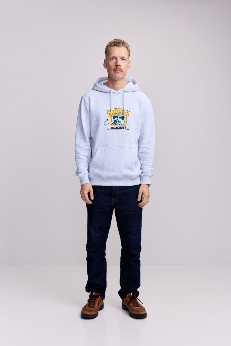 Makia Miesten Huppari, KYLLÄ LÄHTEE HOODED SWEATSHIRT Keskiharmaa