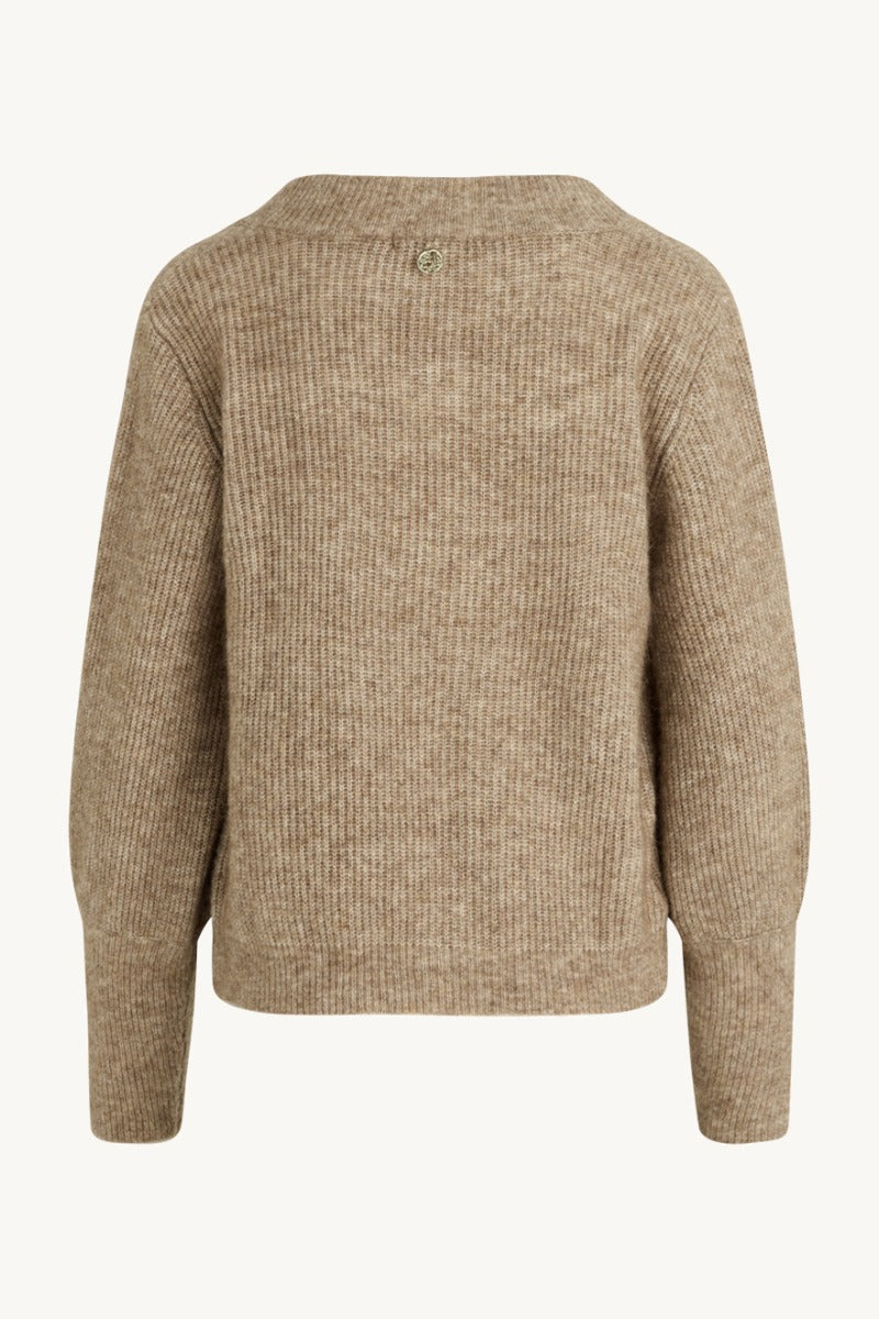 Claire Naisten Neuletakki CHELSEA Vaalea Beige