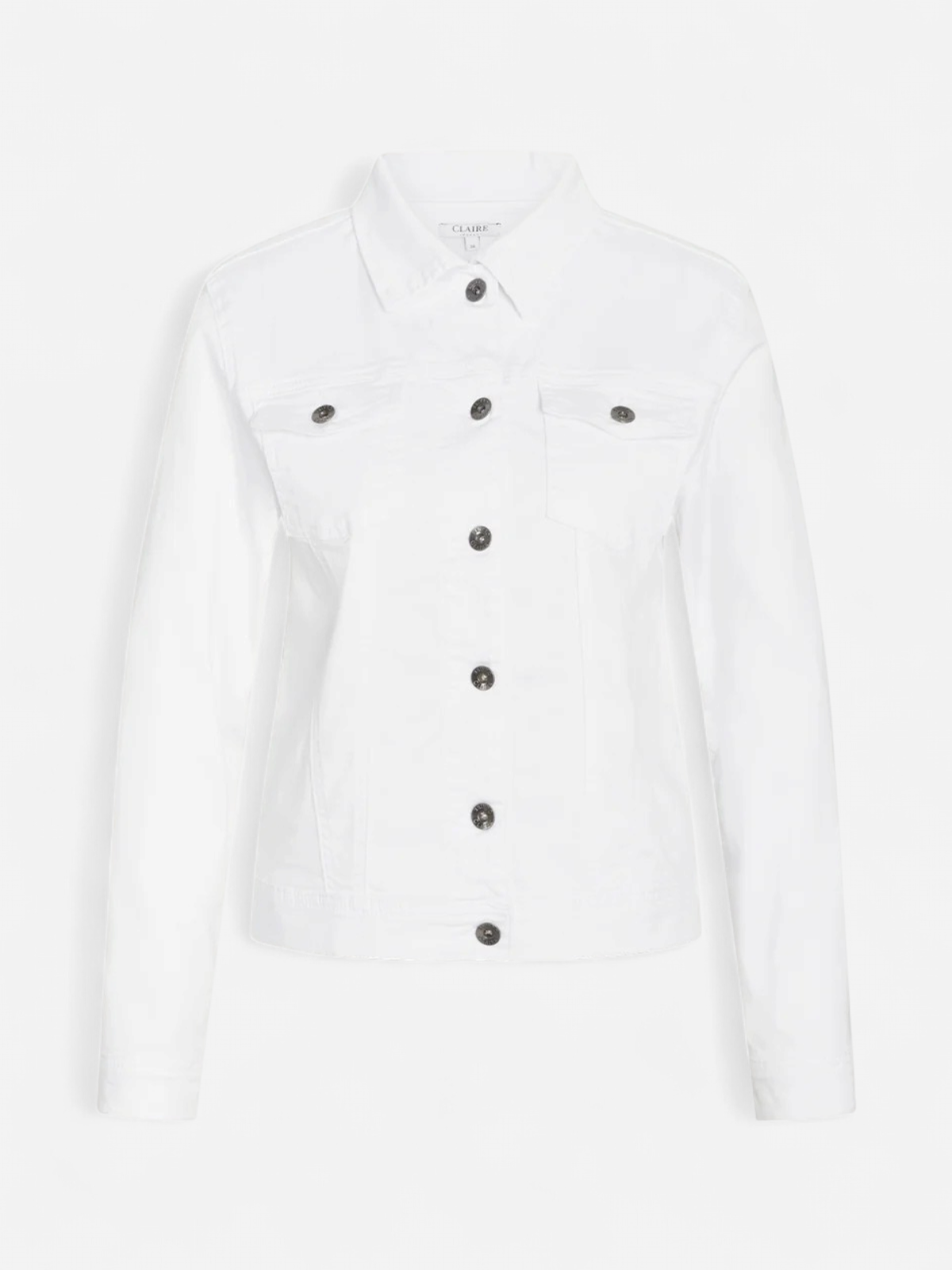 Claire naisten farkkutakki, ELAINE DENIM JACKET WHITE Valkoinen - Kekäle.fi