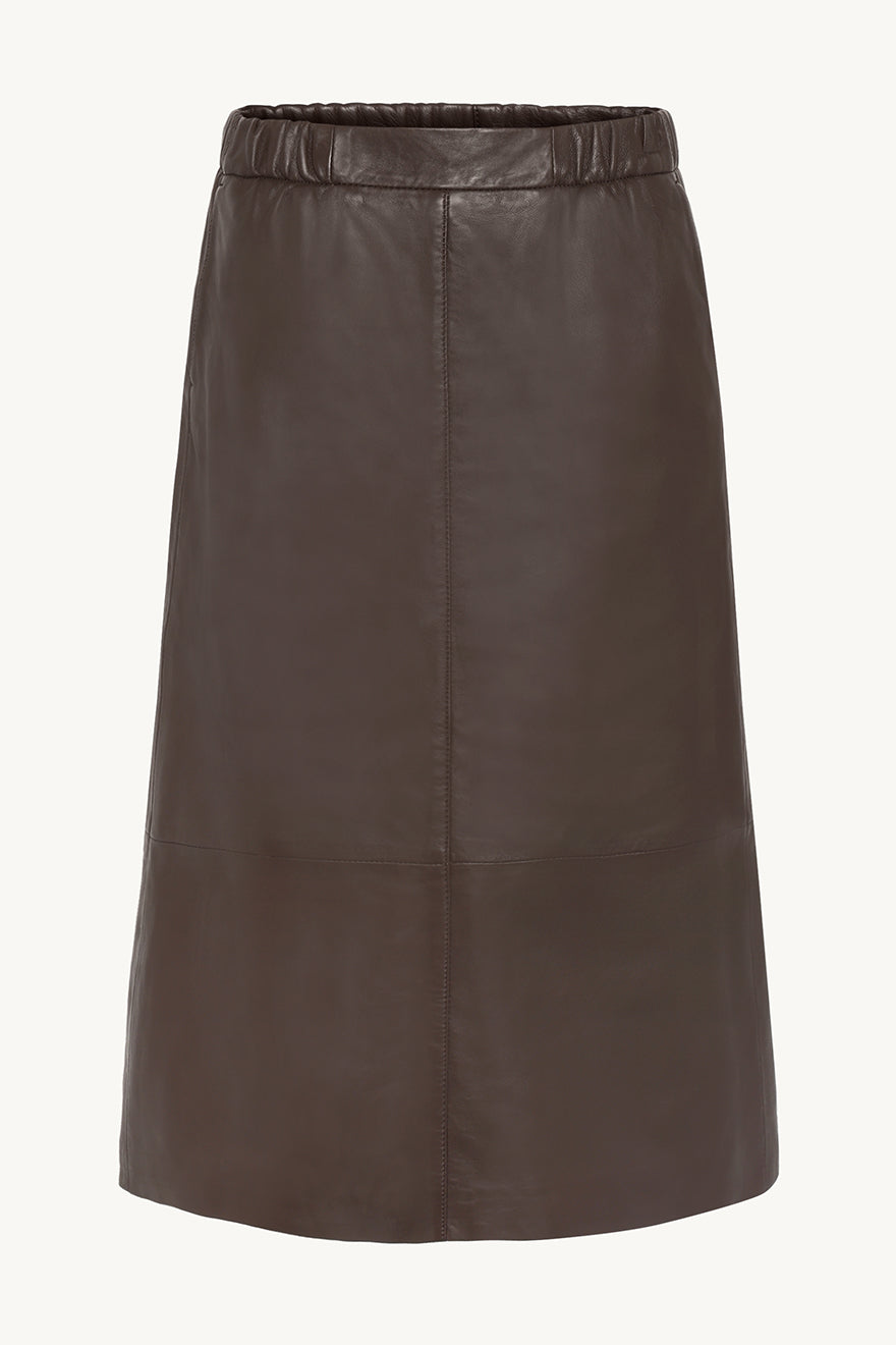 claire-naisten-hame-nasima-leather-skirt-tummanruskea-1
