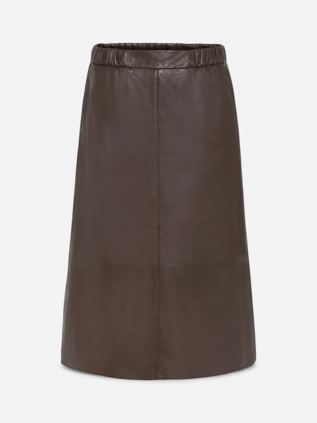 Claire naisten hame, NASIMA LEATHER SKIRT Tummanruskea - Kekäle.fi