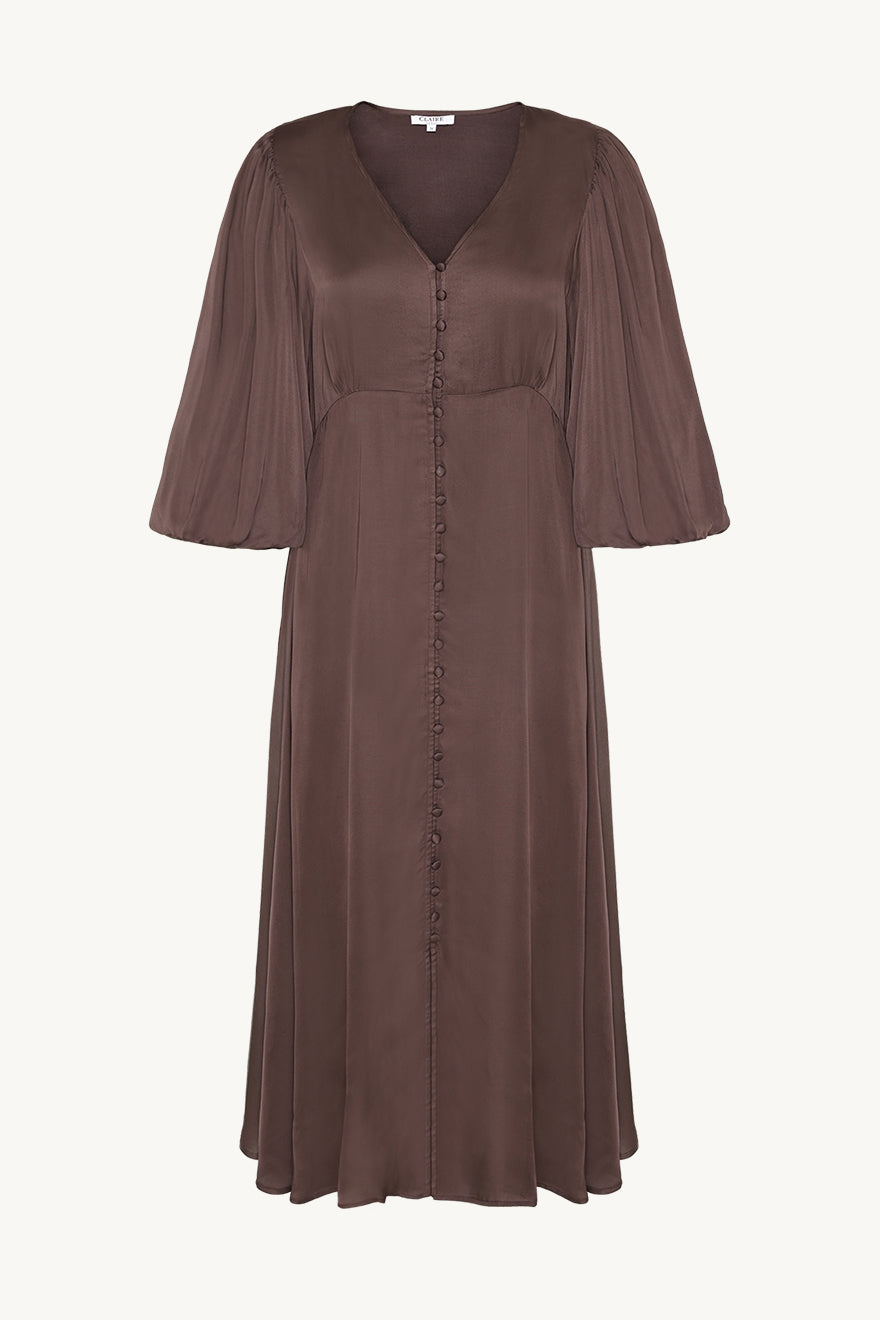 claire-naisten-mekko-dunia-dress-tummanruskea-1