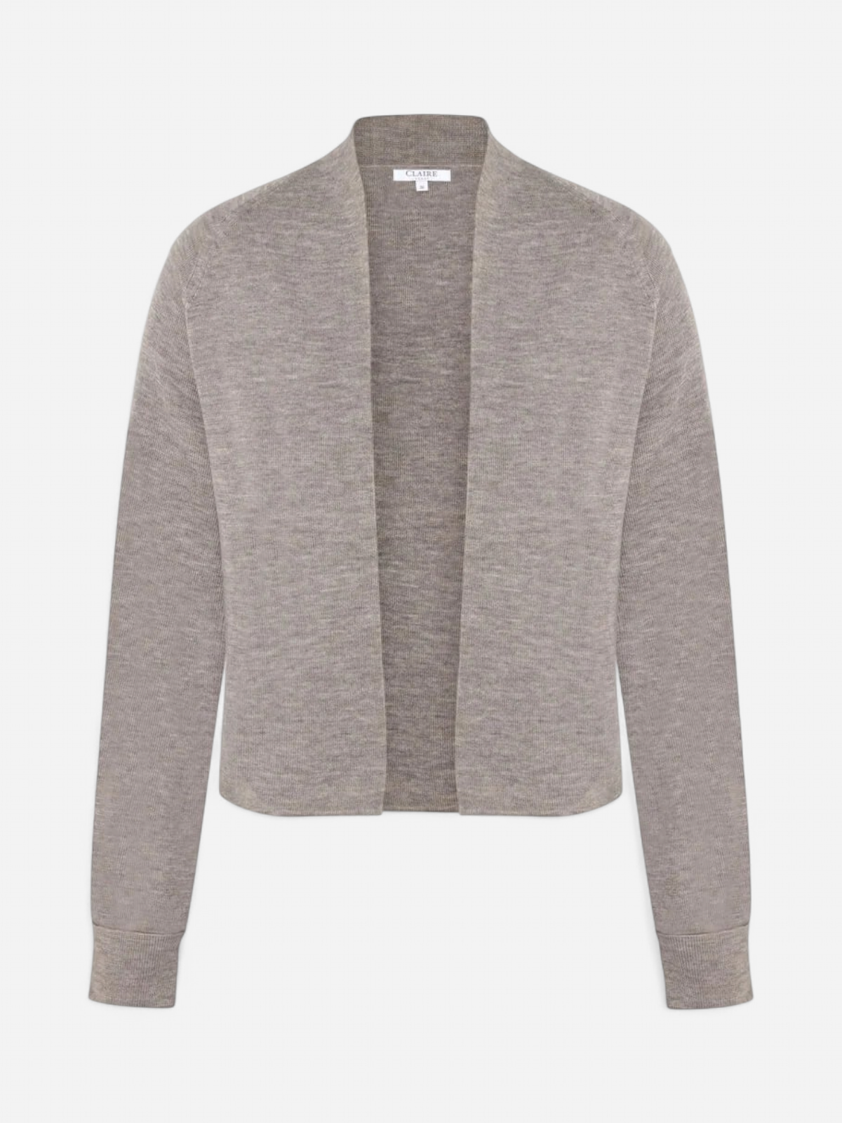 Claire Naisten Neuletakki, CELINE CARDIGAN 100% EASY CARE MERINO Ruskeanharmaa - Kekäle.fi