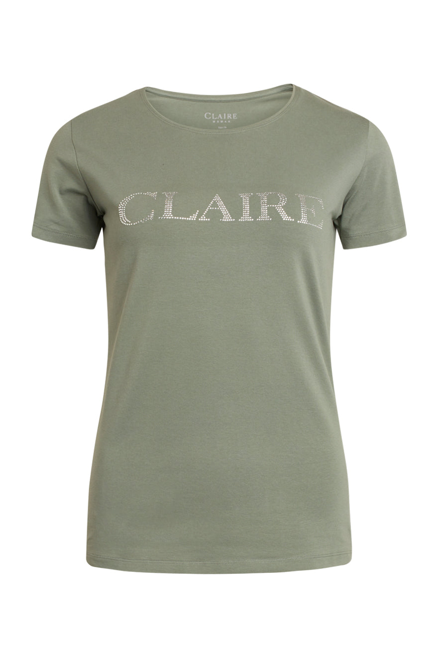 claire-naisten-t-paita-logo-khaki-1