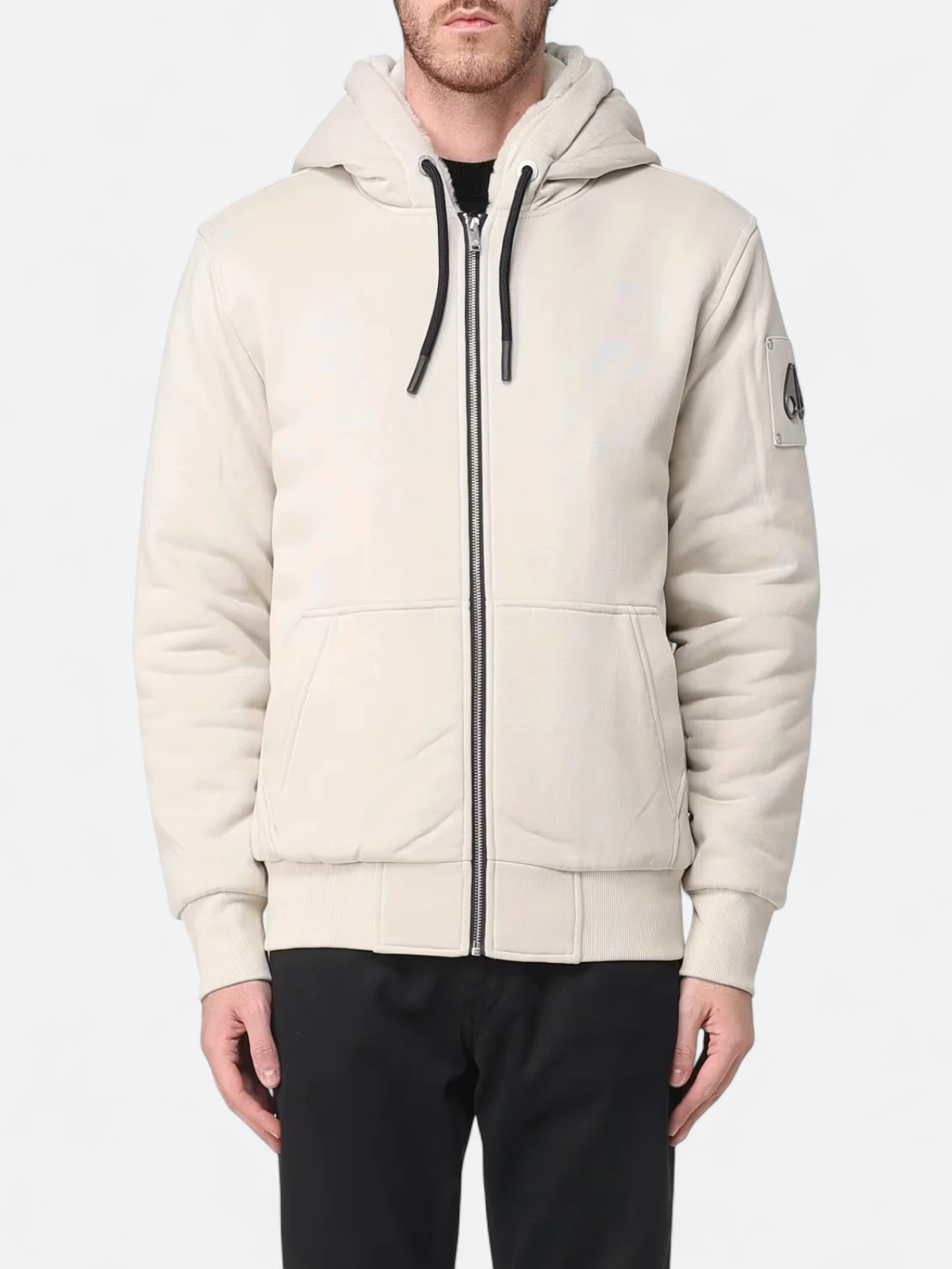 Moose Knuckles miesten huppari Classic Bunny, beige - Kekäle.fi