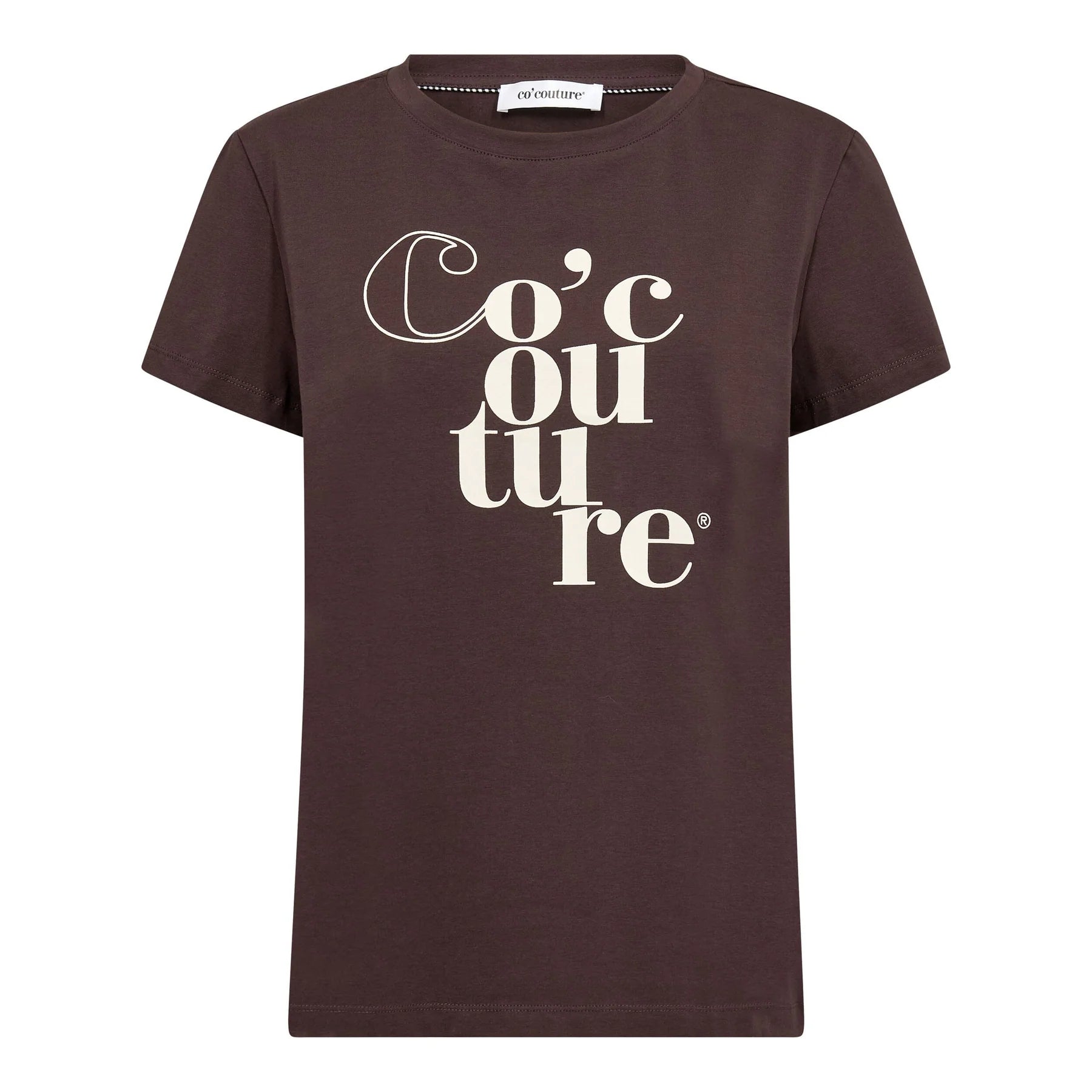 Co’Couture naisten T-paita Co’Couture Tee, tummanruskea