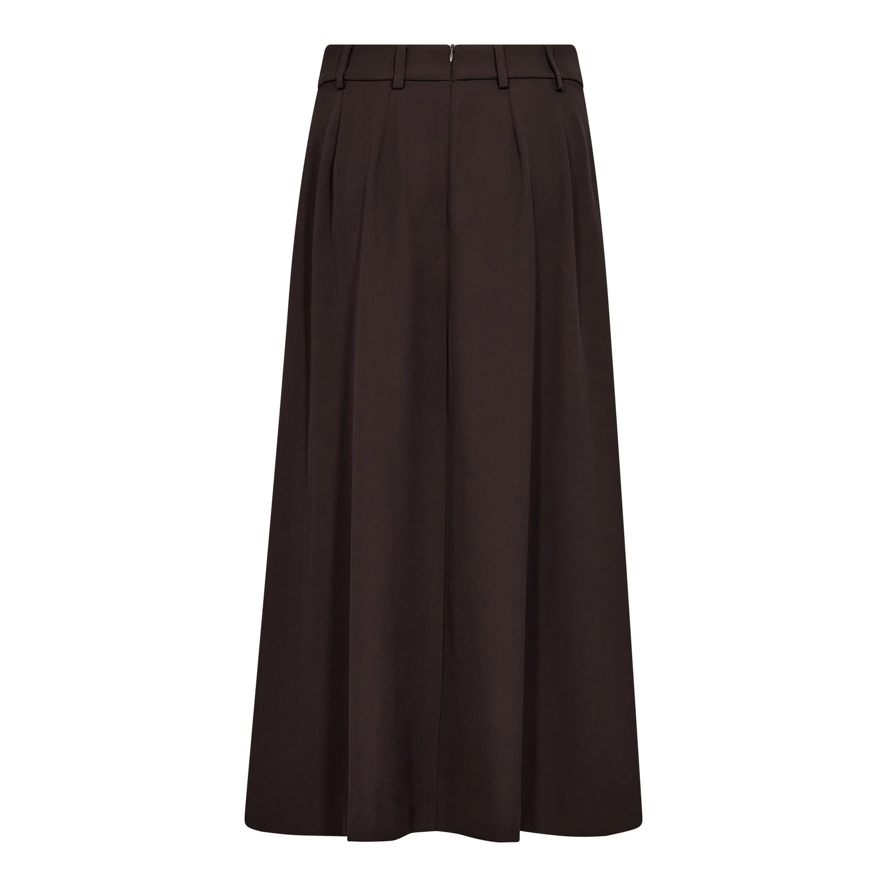 Co’Couture hame AliniCC Anya Pleat Skirt, tummanruskea