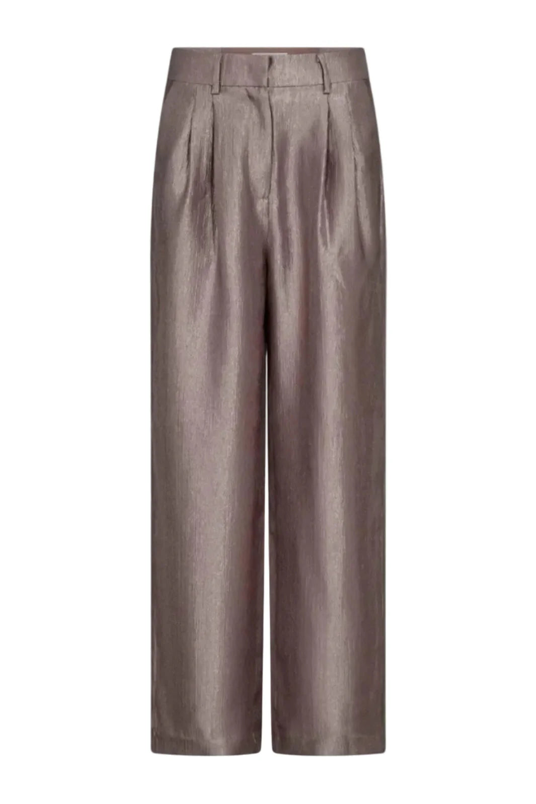 Co'Couture naisten suorat housut Ringocc Pleat Pant, beige