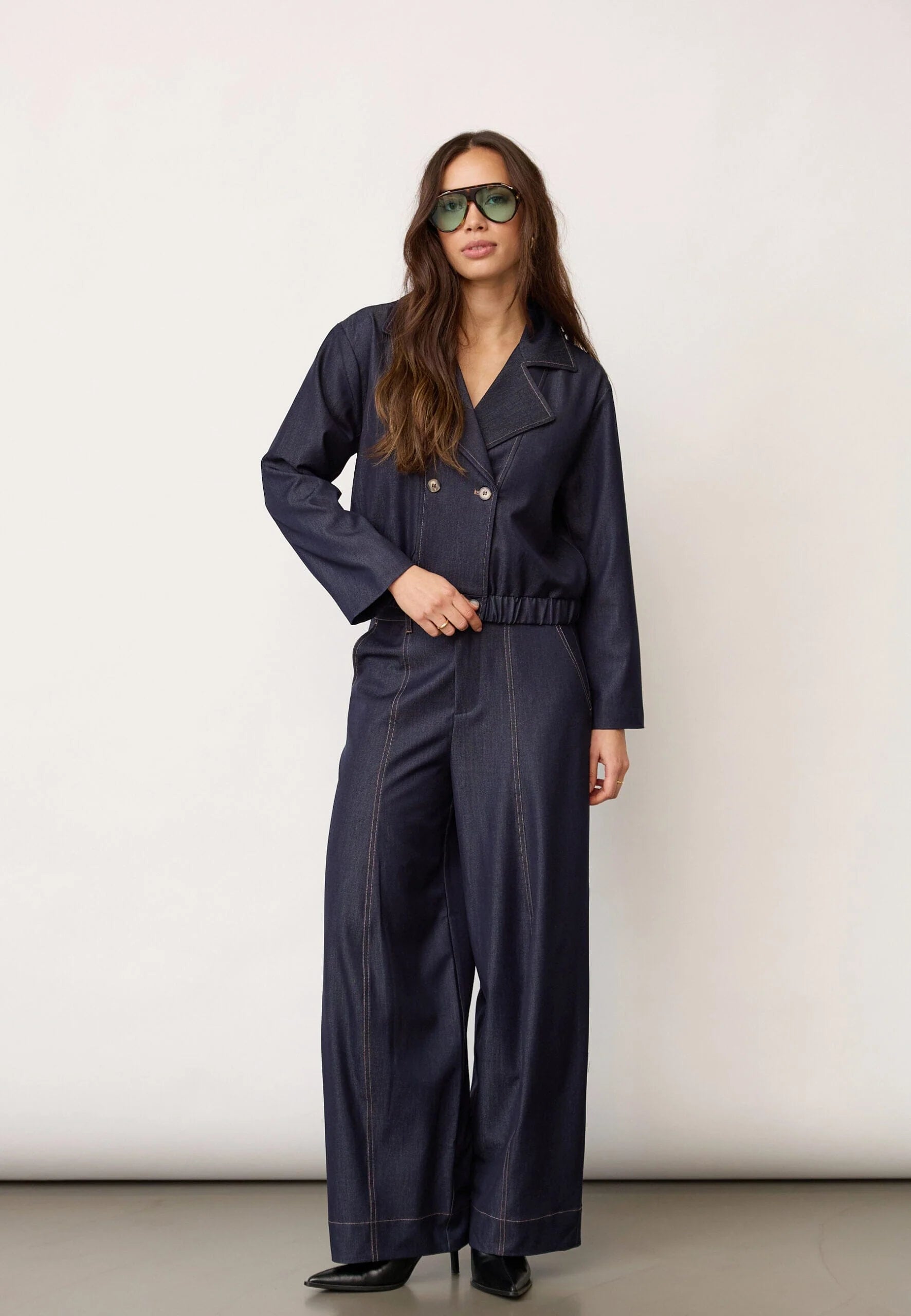 Co’Couture naisten bleiserit TerryCC Double Breasted Blazer, tummansininen