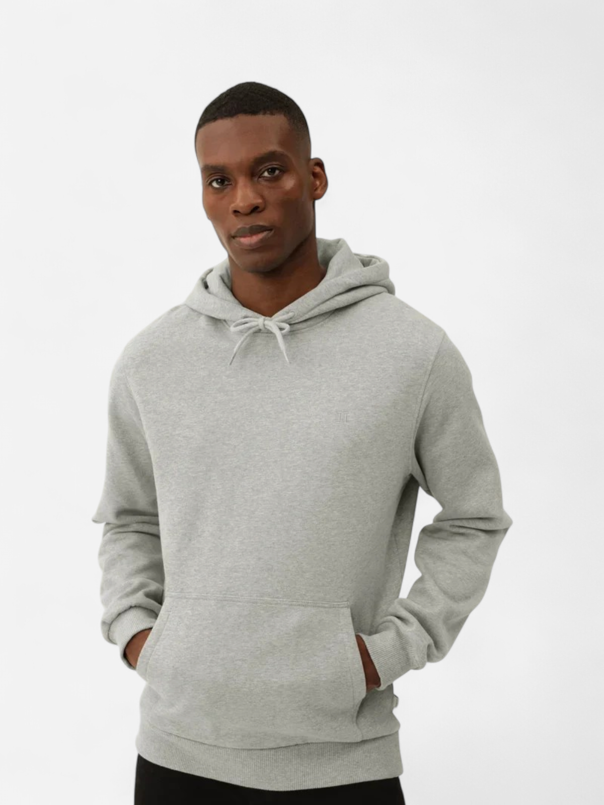 Les Deux miesten huppari Core Tonal Hoodie, harmaa meleerattu - Kekäle.fi