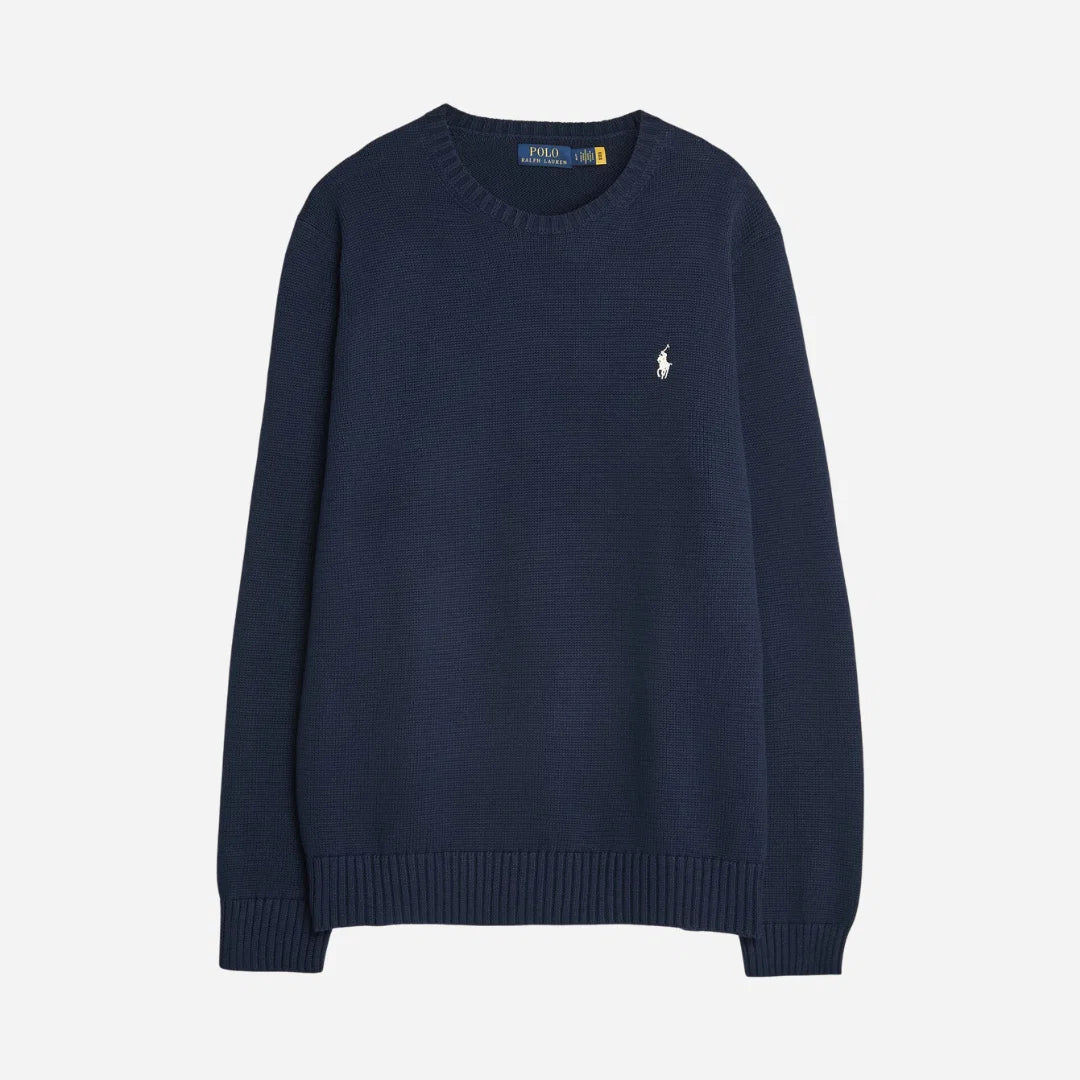 Polo Ralph Lauren miesten neulepusero Cotton Crewneck Sweater, tummansininen