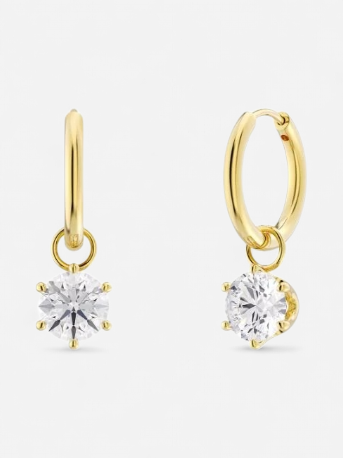 Edblad korvakorut Crown Hoops Gold, Gold pleated - Kekäle.fi