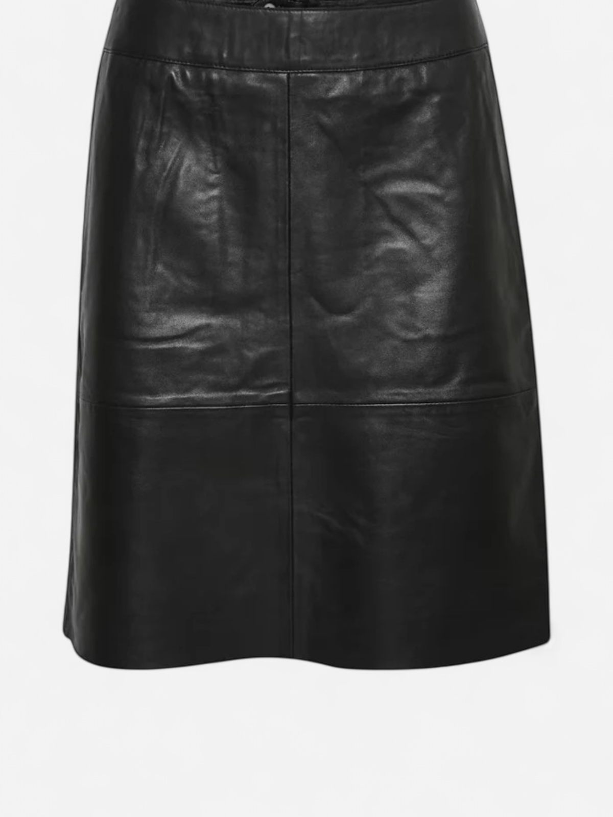 Culture naisten hame Cuberta Leather Skirt, musta - Kekäle.fi