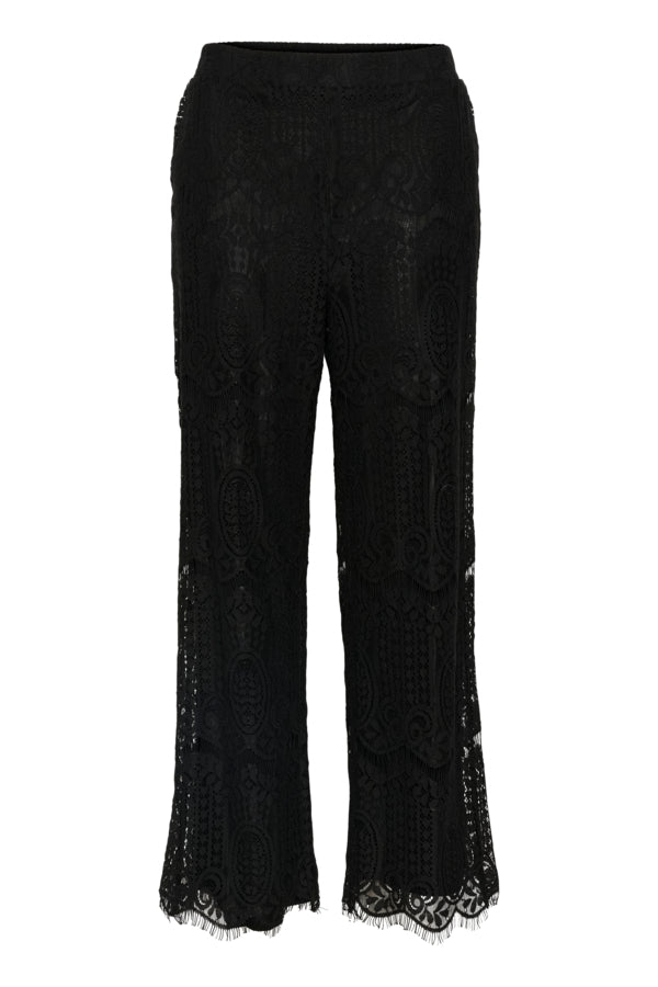 culture-naisten-housut-cuima-lace-pants-black-3