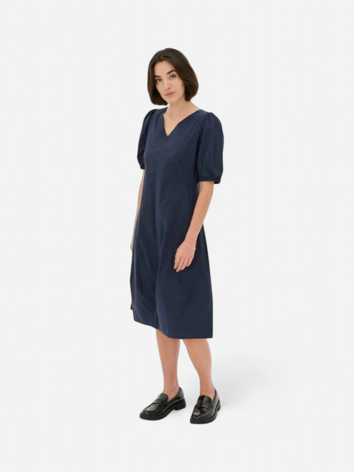 CULTURE, Naisten Mekko, ANTOINETT SS DRESS Blue Iris - Kekäle.fi
